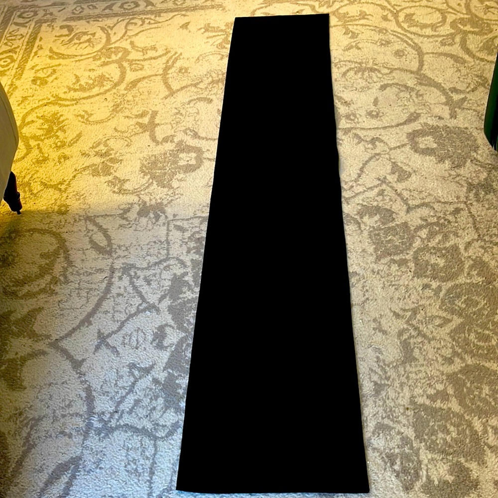 Fancy thin satin “shawl”. Meant to be worn with a gown or a fancy dress.